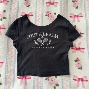 H&M off the shoulder baby tee